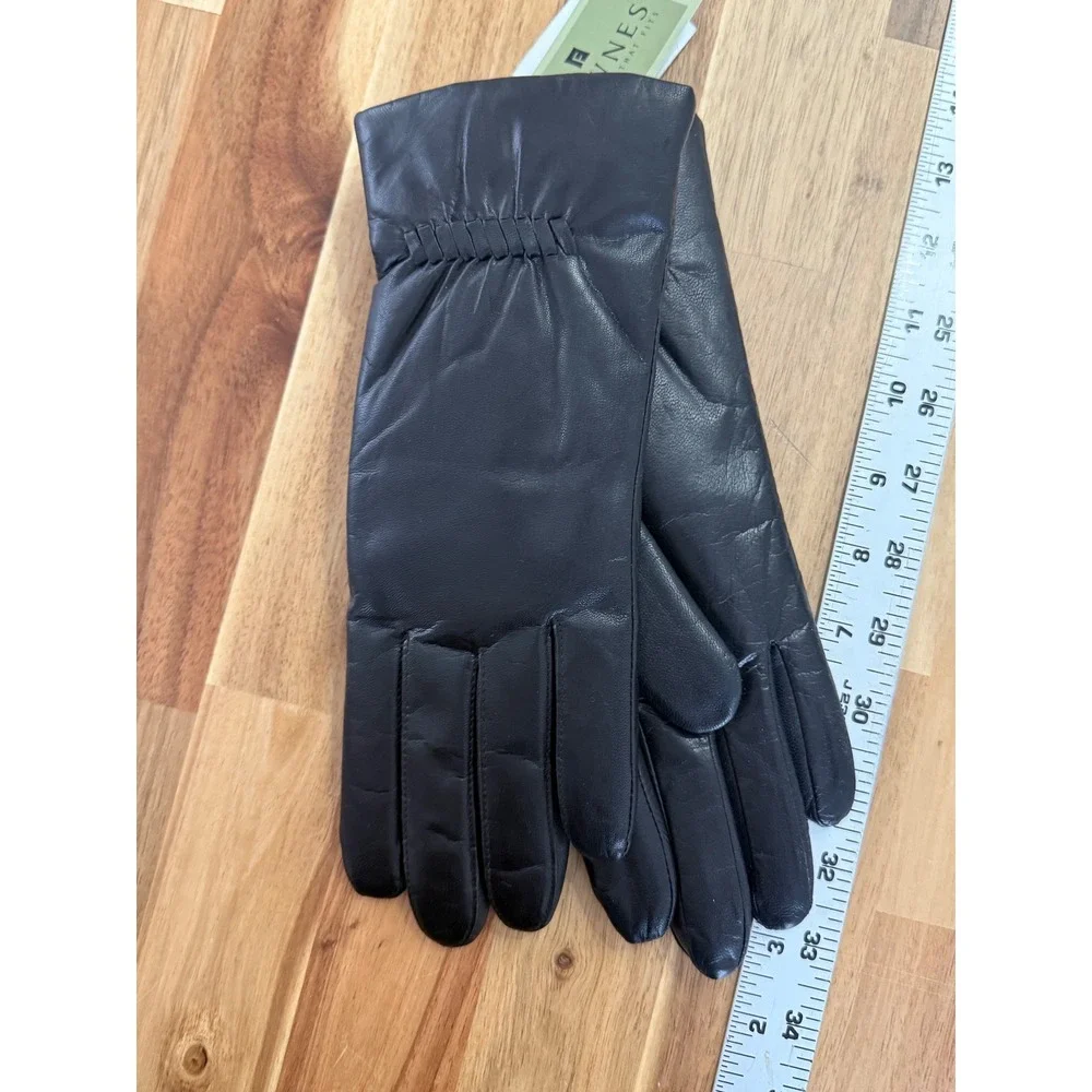NEW Vintage Fownes Gloves Size 8 Black Lined Women's‎ Driving